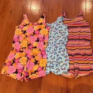 Set of 3 Childrens Place Rompers, Size 14
